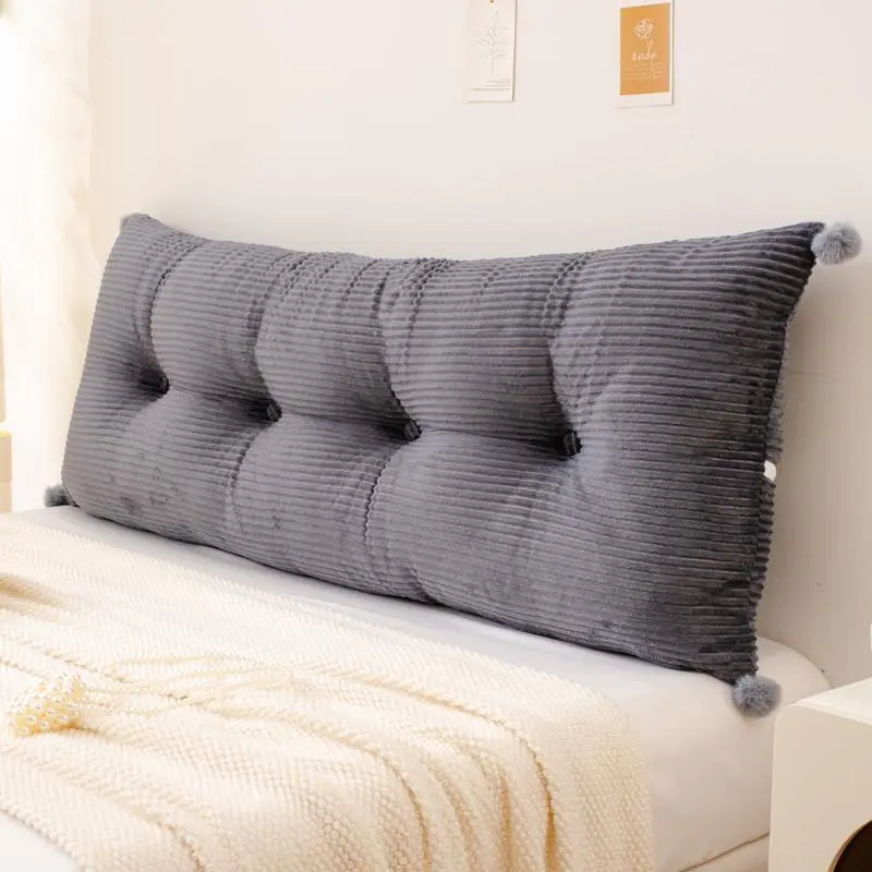 Solid Color Bed Headboard Pillow, Soft Triangle Bed Headboard Cushion, Bedroom Accessories, Bedding Supplies for Home Bedroom Hotel Dormitory