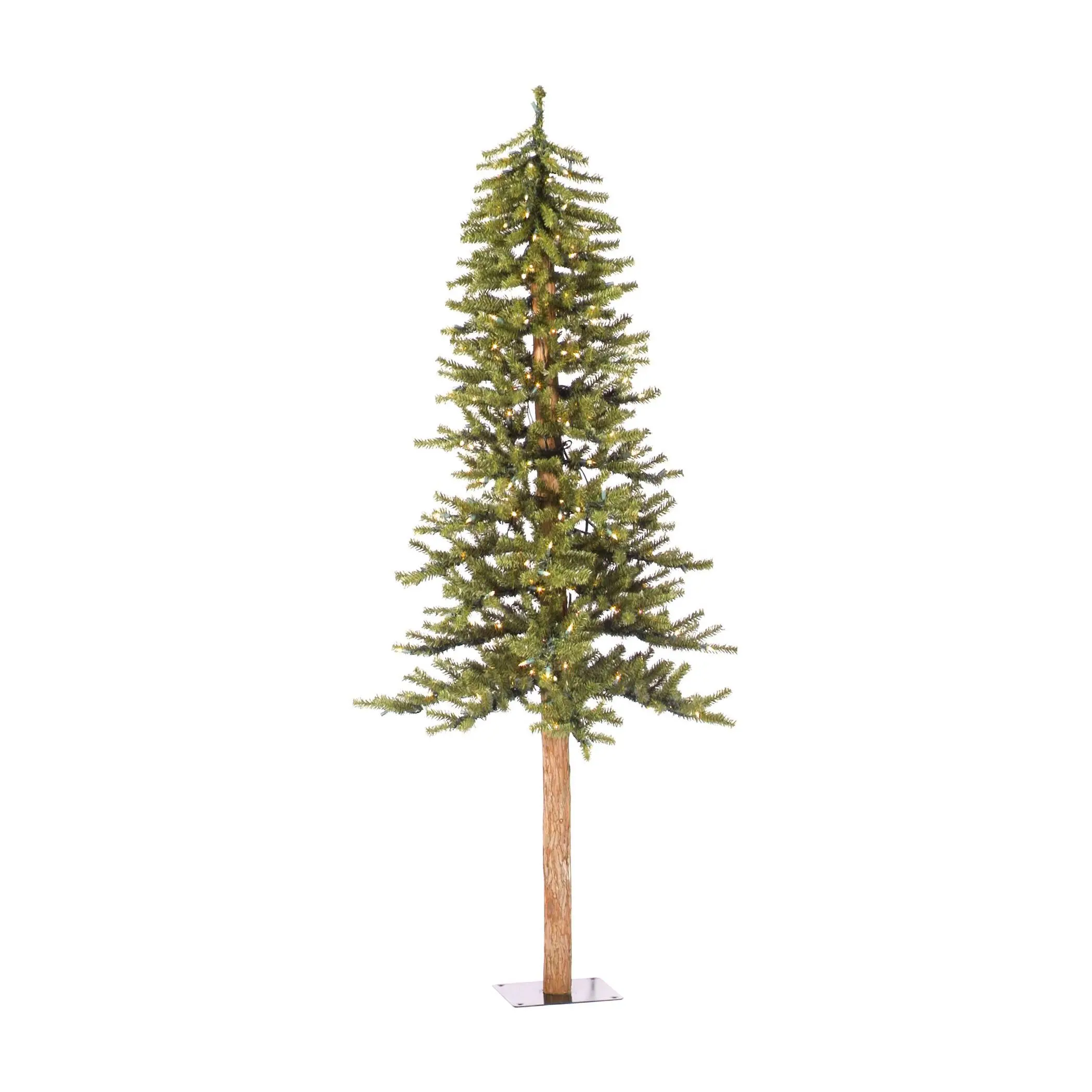 Vickerman 6' Natural Alpine Artificial Christmas Tree, Clear