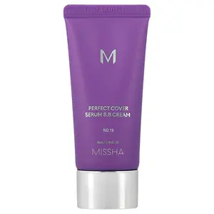 Missha Perfect Cover Serum B.B Cream, No. 19 Ivory, 1.18 fl oz (35 ml)