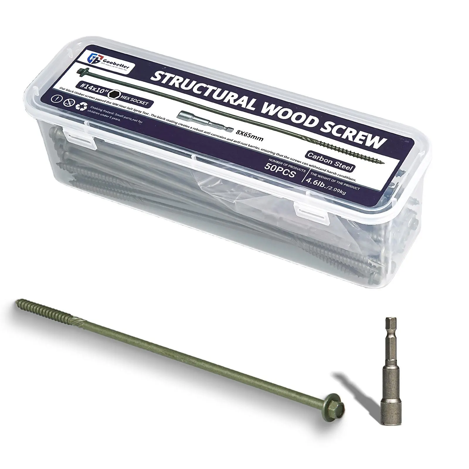 #14 x 10" Green Deck Screws 