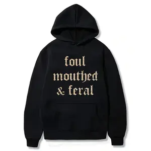 Vintage Foul Mouthed & Feral Hoodie, Feral Unhinged Sweatshirt, Unhinged Women T-shirt, Retro Foul Mouthed Feral Mom Tee