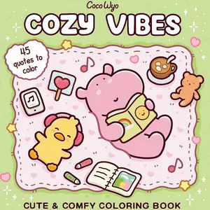 Cozy Vibes: Coloring Book for Adults and Kids (Cozy Spaces Coloring)   Paperback – October 7, 2025