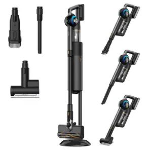 JIGOO V700 Cordless Vacuum Cleaner Station with 2.5L Dust Capacity, Auto Dust Collection Cleaning Machine Household Appliances cordless vacuum