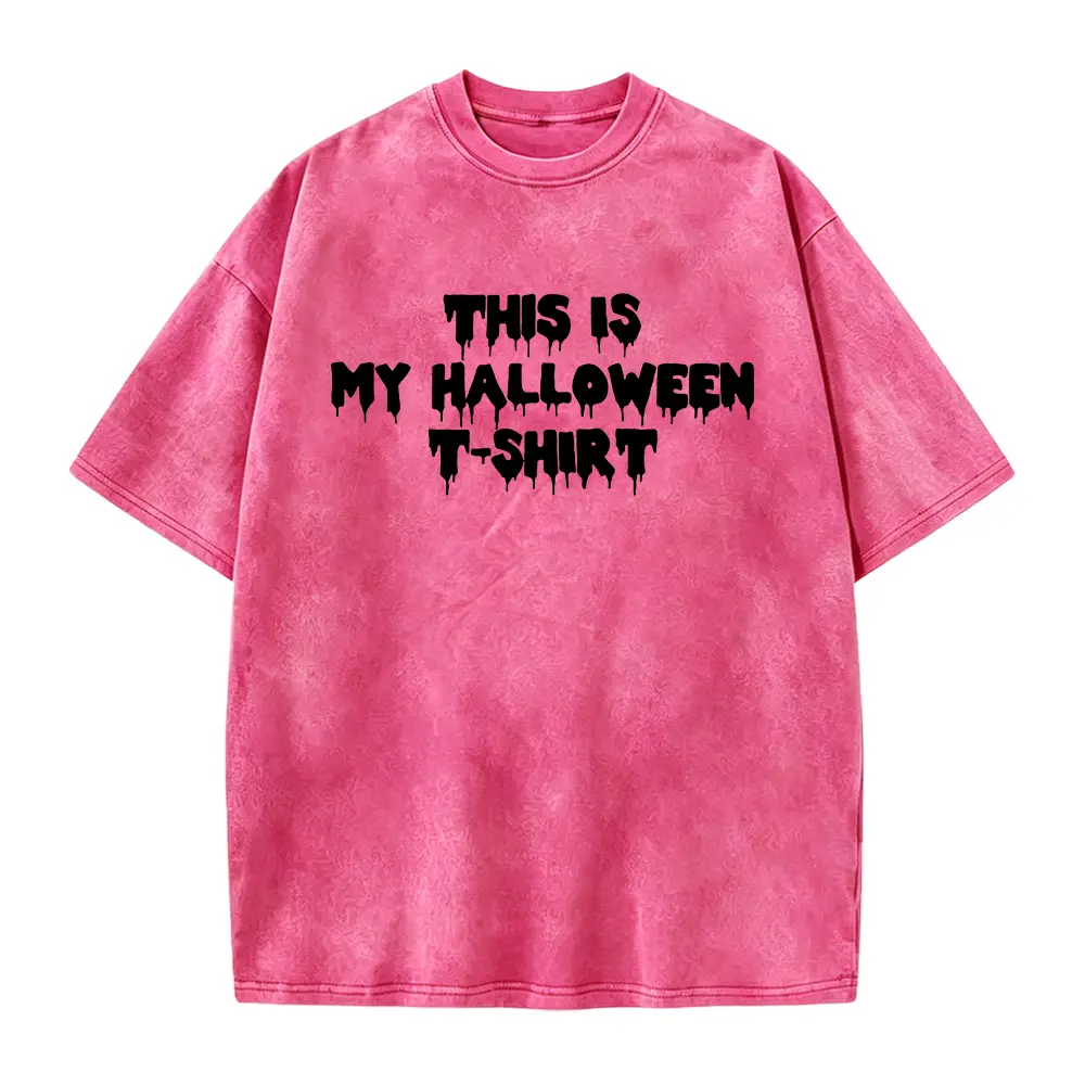 Washed T-shirt-Red