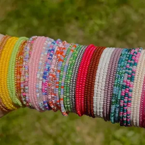 Stackable Seed Bead Bracelets | Multi-Colored Everyday Jewelry | Fun & Vibrant for All Ages