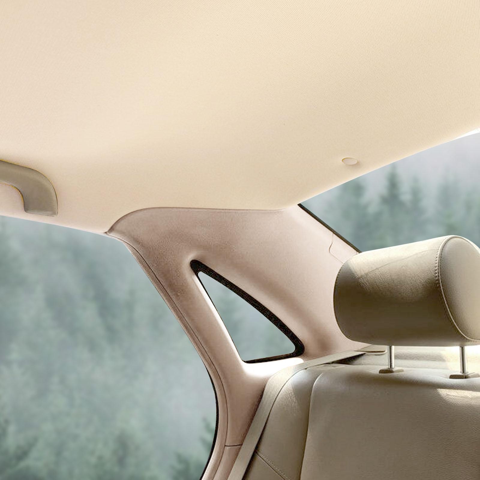 Auto Headliner Synthetic Leather Fabric Upholstery ceiling Suede Backing FABRIC Multi-color Upholstery Material – 60" Flat Knit, 1/8" (3mm)   with  Foam Backed, Sold by the Yard, for Auto Car Roof Dashboard Door Panels Trunk Repair