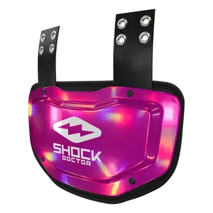Shock Doctor Showtime Iridescent Pink Back Plate with Contoured Foam Interior & Ventilated Air Channels for Football Protection