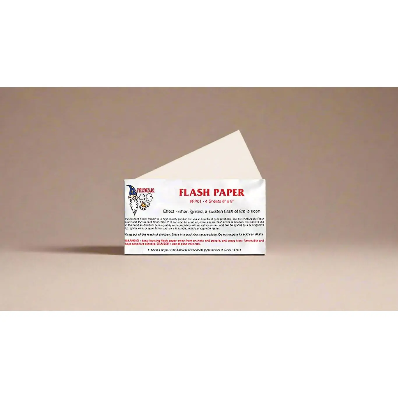 Flash Paper Sheets - Product Information Provided Flash Paper Sheets - Product Information Provided