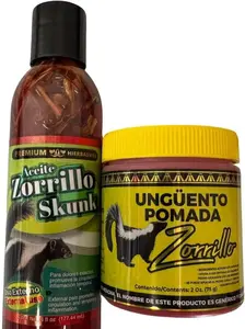 Skunk Oil and Ointment 2 Pack Aceite de Zorrillo y Unguento de Zorrillo Premium Natural 30 ML. Massage Oil Masaje