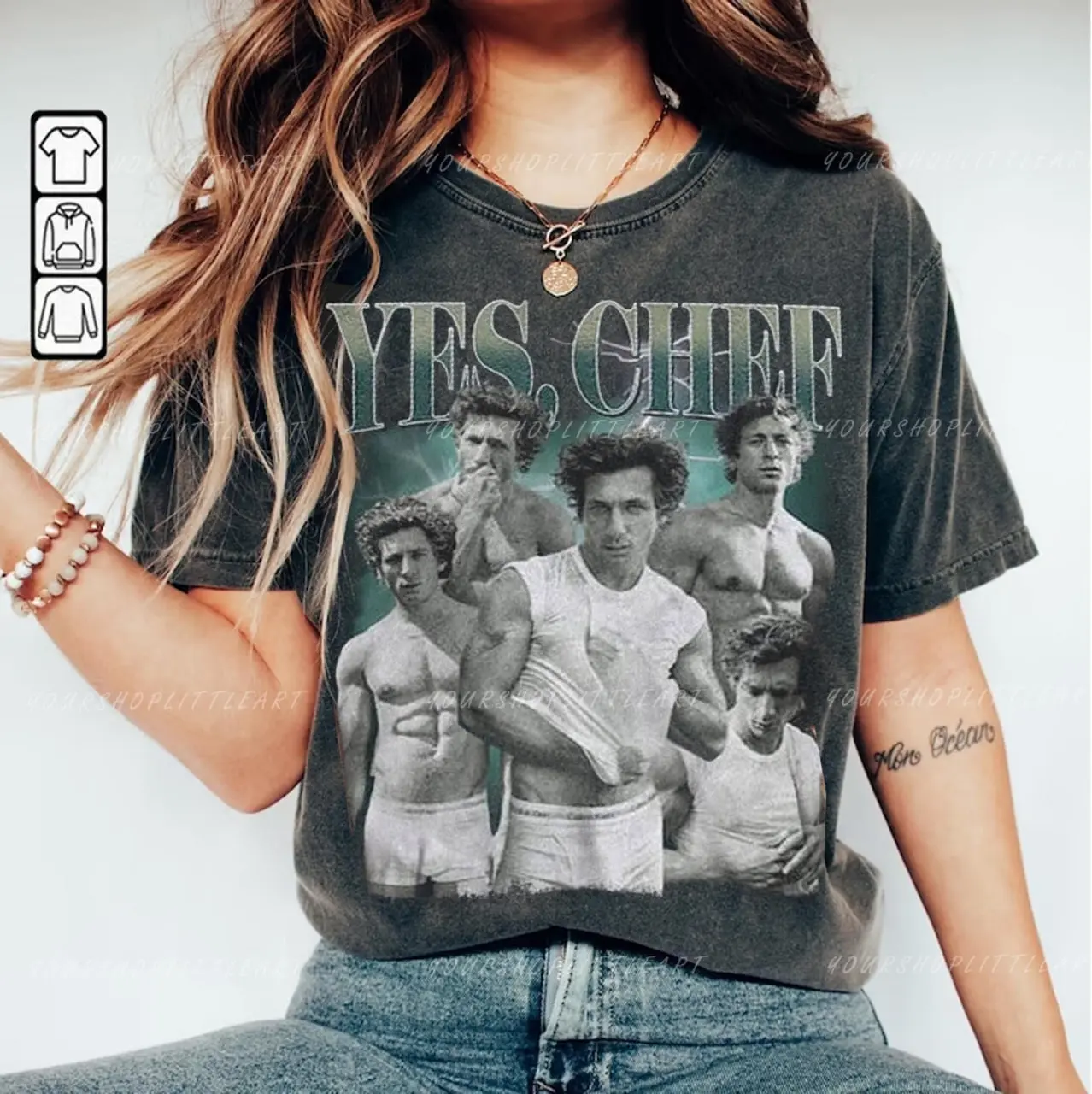 Vintage Yes Chef T-Shirt, The Bear Shirt, Jeremy Allen White Merch Shirt, Yes Chef Jeremy Vintage Shirt, Thank You Chef Sweatshirt