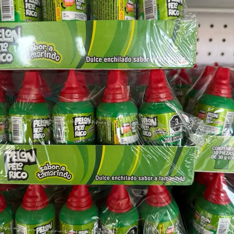 Pelón Pelo Rico - Sweet Tamarind Flavor Enchilado 30g Pack of 10 Bottles