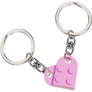 Keychain Best Friend Keychain for Friendship Couple Boyfriend Girlfriend, Heart Keychain Set Valentine’s Day Birthday Key chain for Husband Wife Keychain Gift for Him Her