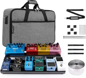 Ghost Fire Guitar Pedal Board  Alloy 1.76lb Super light Effect Pedalboard 19.8''x11.5'' with Carry Bag,SPL-04