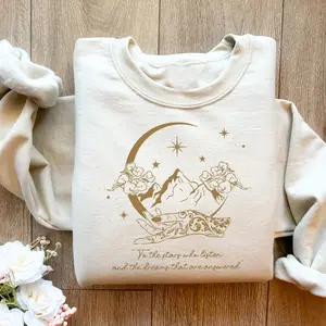 Stars Who Listen ACOTAR Sweatshirt, Sarah J Maas Quote Shirt, Gift for all Dreamers, Throne of Glass Shirt, ACOTAR Sweatshirt