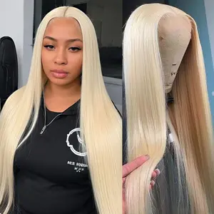 Lemoda 613 Blonde 13x6 Full Lace Frontal Wigs Human Hair Top Quality 15a Virgin Remy Straight HD Lace Frontal Wig 200 Density Straight Blonde Lace Front Wigs Human Hair summerwins