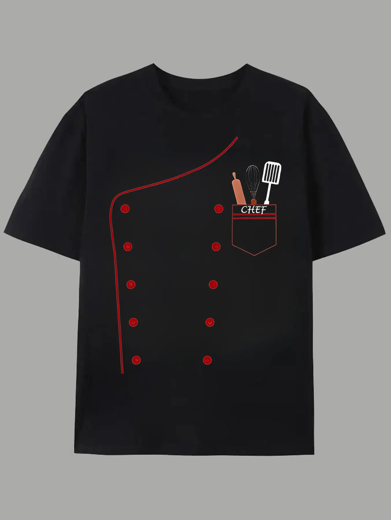 Chef Uniform Design Men'S T-Shirt Kitchen Tools An