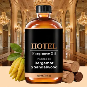 Hotel Diffuser Oil Inspired by Bergamot & Sandalwood Fragrance Oil- 120ml 4oz- Aromatherapy Essential Scent Oil for Waterless Diffusers Pleasant Fragrant