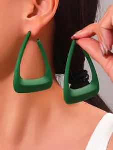 Fashionable Triangle Design Dangle Earrings, Statement Earrings, 1 Pair Fashion Jewelry for Party, Daily Clothing Decor, Trendy All-match & Exquisite Jewelry for Birthday Gift