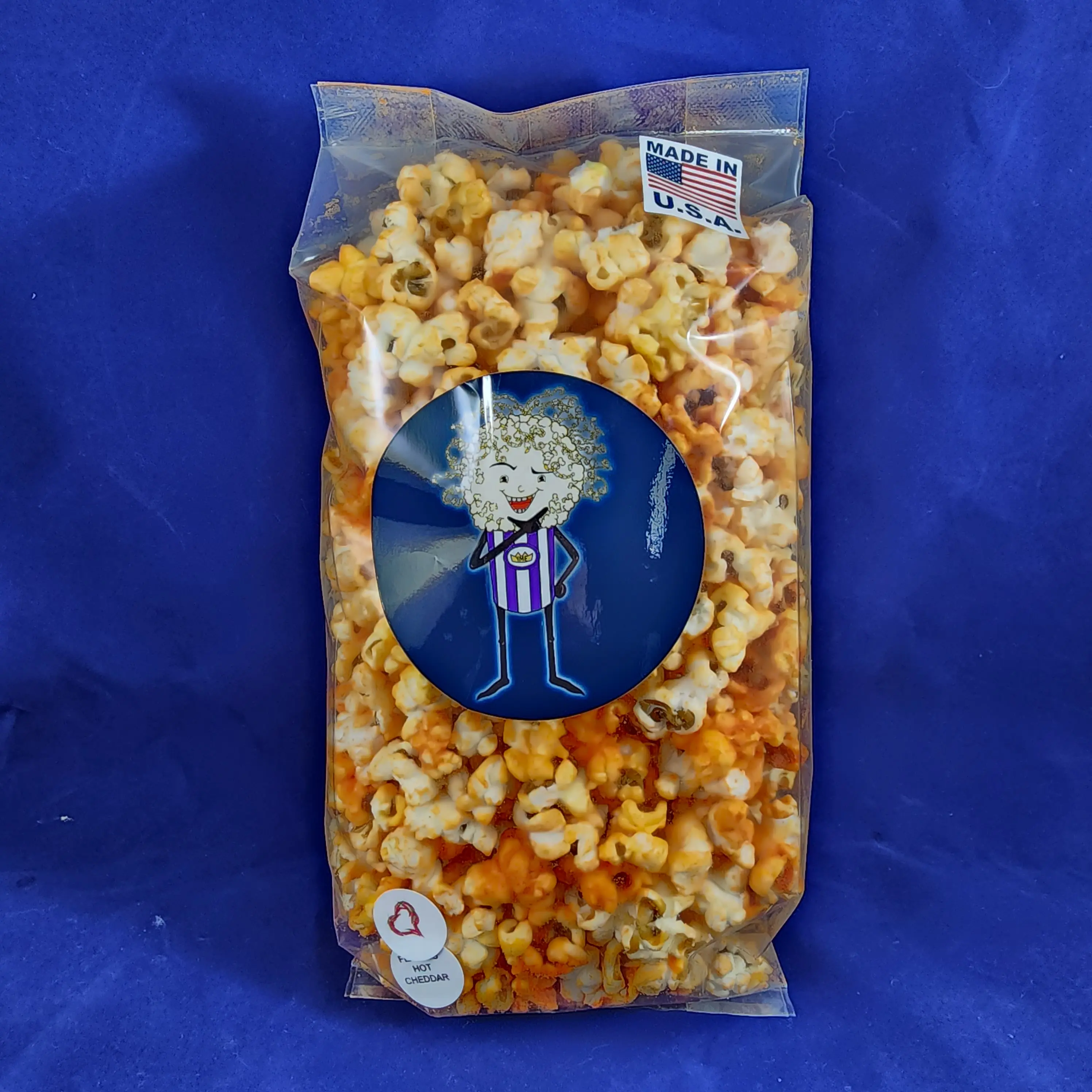 Kernel Korny's Gourmet Flaming Hot Cheddar Popcorn