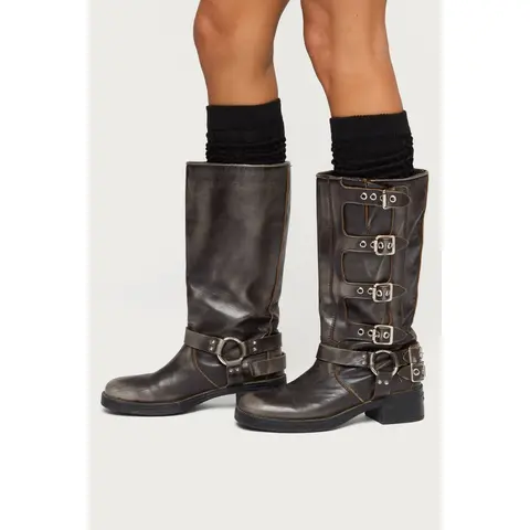 Knee High Scrunch Socks