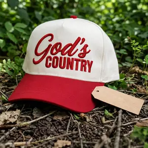 God's Country Hat Embroidered Hat God Western Cap Design Casual Summer Hat Trucker Hat E Embroidered Trucker Hat Unisex Hat Ideal Gift For Her