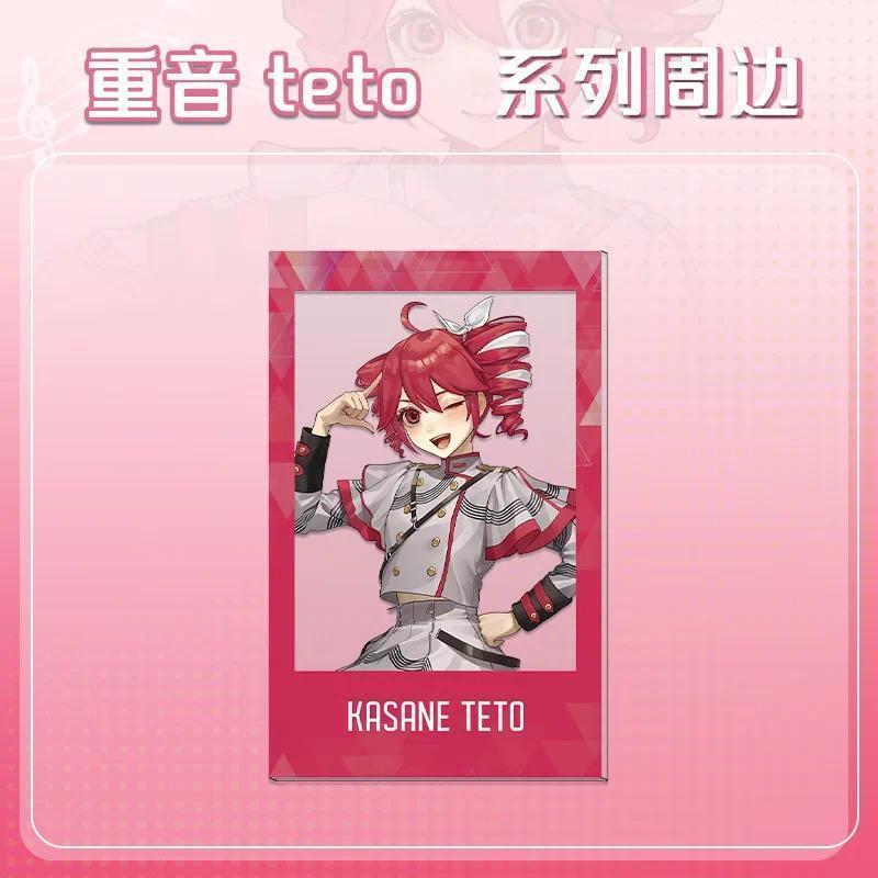 Formula Server Kasane Teto Acrylic Stand Figure Project Virtual Idol Anime Keychains Cute Delicate Card Brooch Room Desk Decor