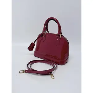 Pre-owned Louis Vuitton Leather Crossbody Bags Monogram Vernis Alma BB Shoulder Handbag Strap Crossbody Bag JE288LV