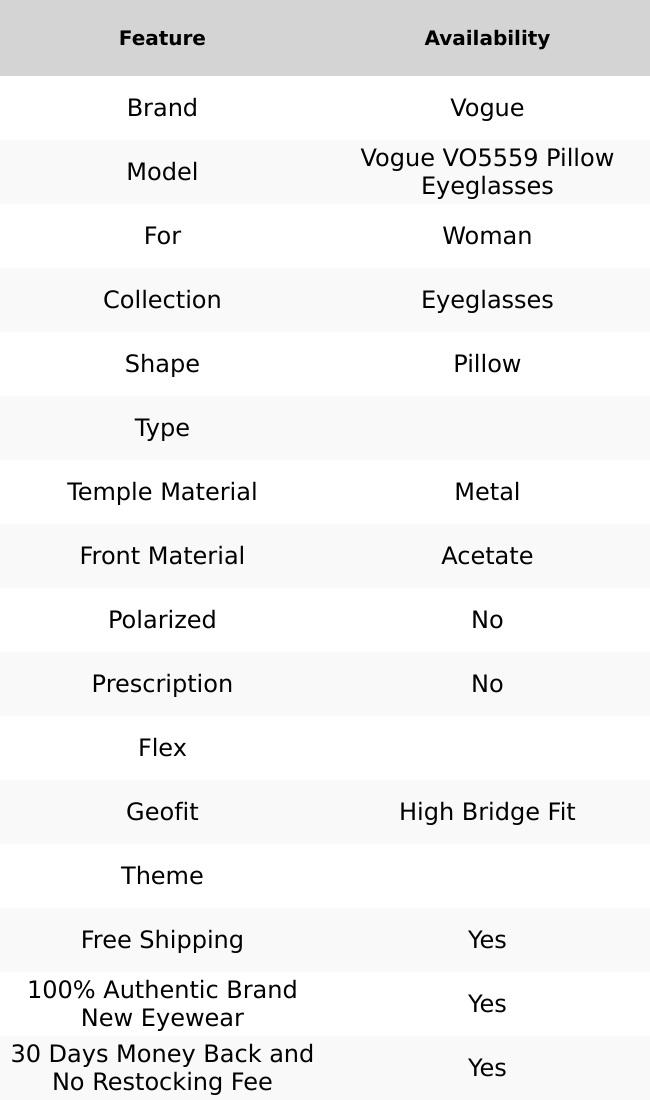 Vogue VO5559 Pillow Eyeglasses