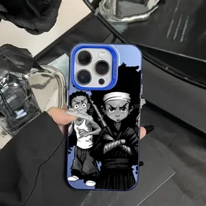 Cool Huey Freeman the Boondocks Phone Case Cellphone Casing for iPhone 16 15 14 13 12 11 Pro Max X XR XS Max 8 7 6 Plus, Anti-Drop Protective Matte Back Cover