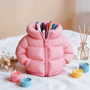 Jacket-Shaped Pen Holder & Desktop - Plastic Supply Suitable for, Office,, Cute Desk Storage Container with Jacket for Pens, Markers, Highlighters, Pencils