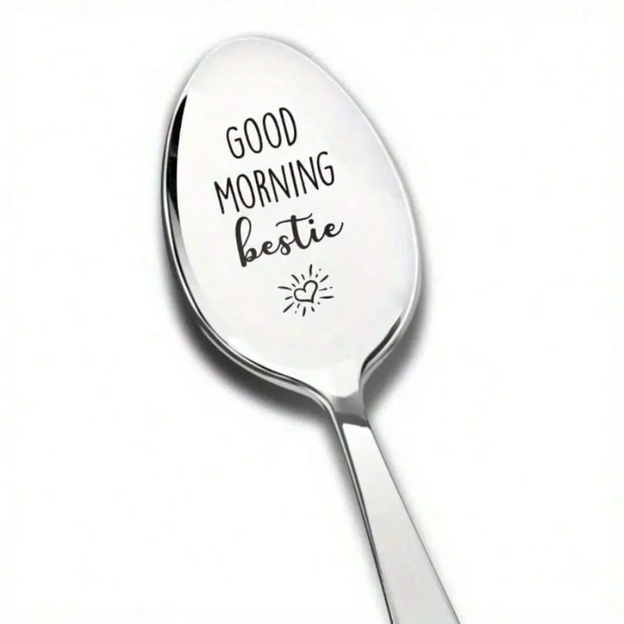 3pcs Gift Your Bestie Something Both Useful & Beautiful: The Carved Spoon For Her Birthday & Coffee .