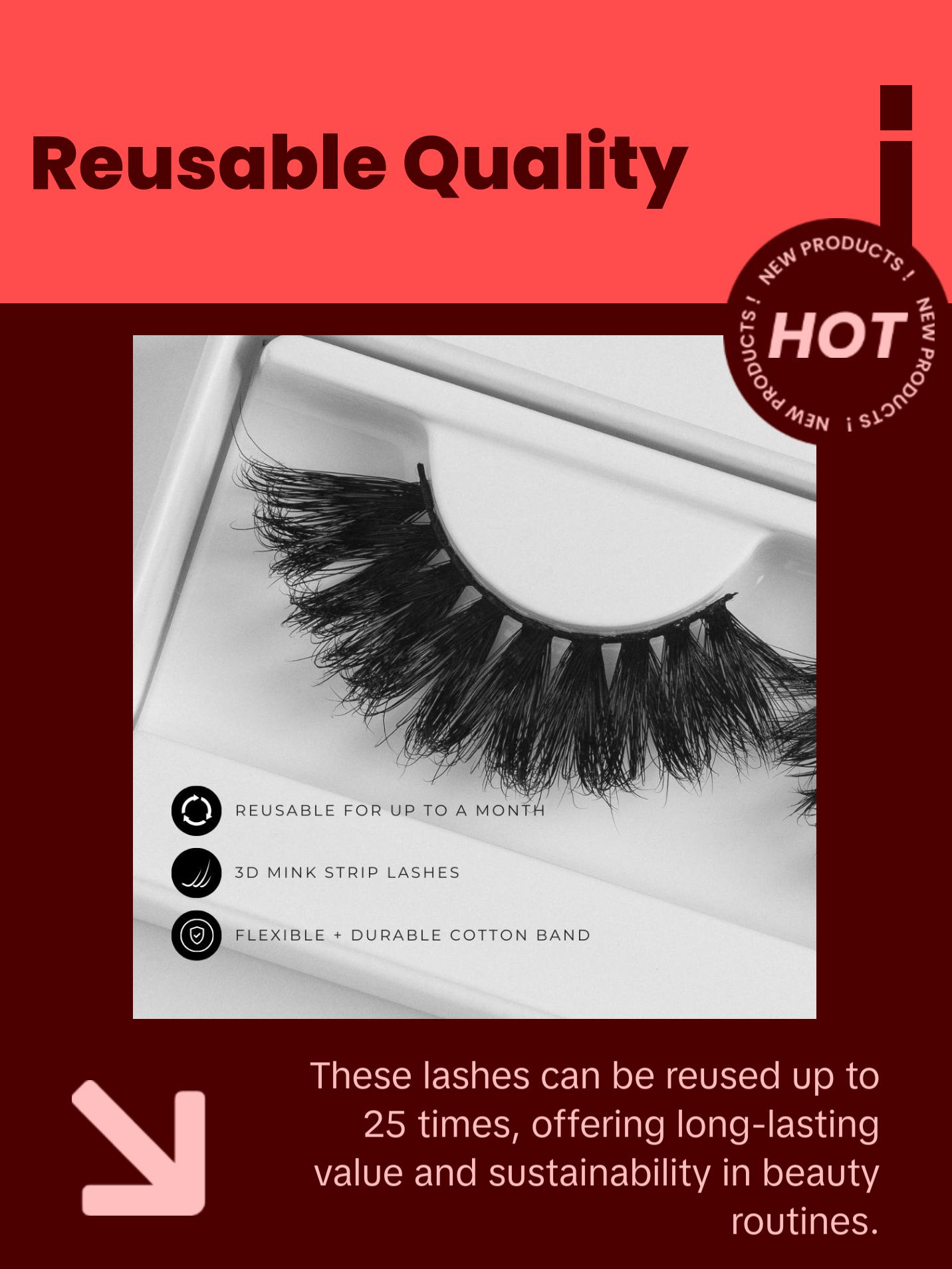 Drea | 3D Mink Strip Lashes