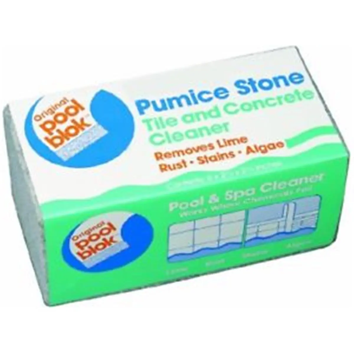212 MAIN Heavy-Duty Pumice Stone Block for Pool Areas, Stain Remover for Tile and Concrete, Chemically Neutral, 1.33 lbs, Tile/Concrete, Erases Deposits