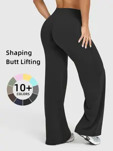 Women's Fashion Casual Wide Leg High Waist Pants, Comfortable Loose Breathable, Suitable for Everyday Work Commute, Gym Sports, Multiple Colors Available