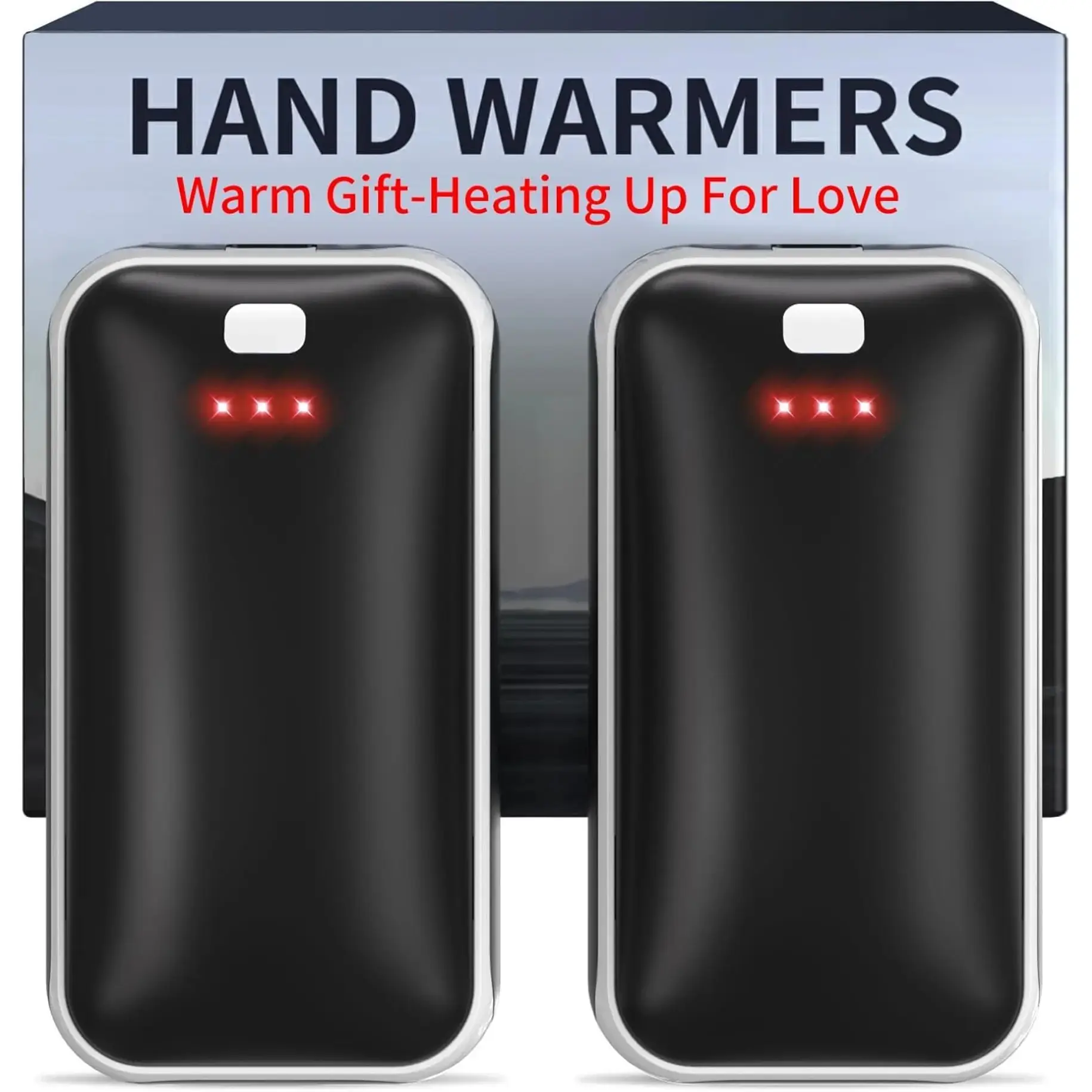 New Deal -  Hand Warmers Rechargeable, 2 Pack Electric Hand Warmer, Reusable Portable Pocket Heater USB Handwarmers, Gifts for Men, Women, Indoor, Outdoor, Hiking, Skiing, Camping, Hunting Accessories