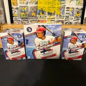 Break #048 random team auctions. (1) 2025 Topps chrome updated series mega box (2) 2025 Topps chrome update series blaster box