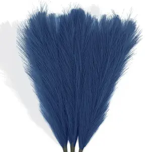10-Piece Wedding Decor Set - 55cm Preserved Pampas Grass, Nordic Bohemian Preserved Flowers, Realistic Artificial Reeds for Home Decor dried