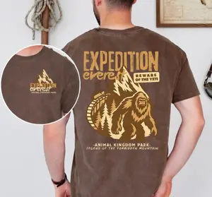 Youth & Adult Expedition Everest Tee, Animal Kingdom Yeti Shirt for Men, Women, Kids, Family Matching Tee