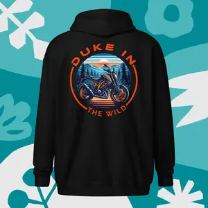 Duke in the Wild Zip Up Adventure Hoodie