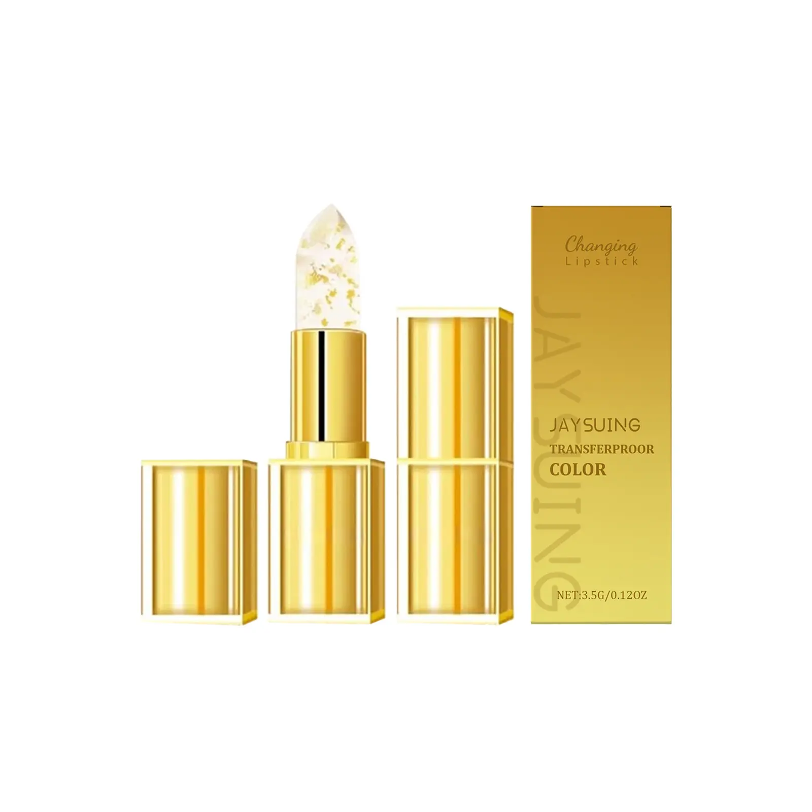 Gold Foil Color Changing Moisturizing Lip Balm Stick, Temperature Change Lip Balm Moisturizer, Winter & Fall Hydrating Anti-Chapping Lip Care, Lip Treatment