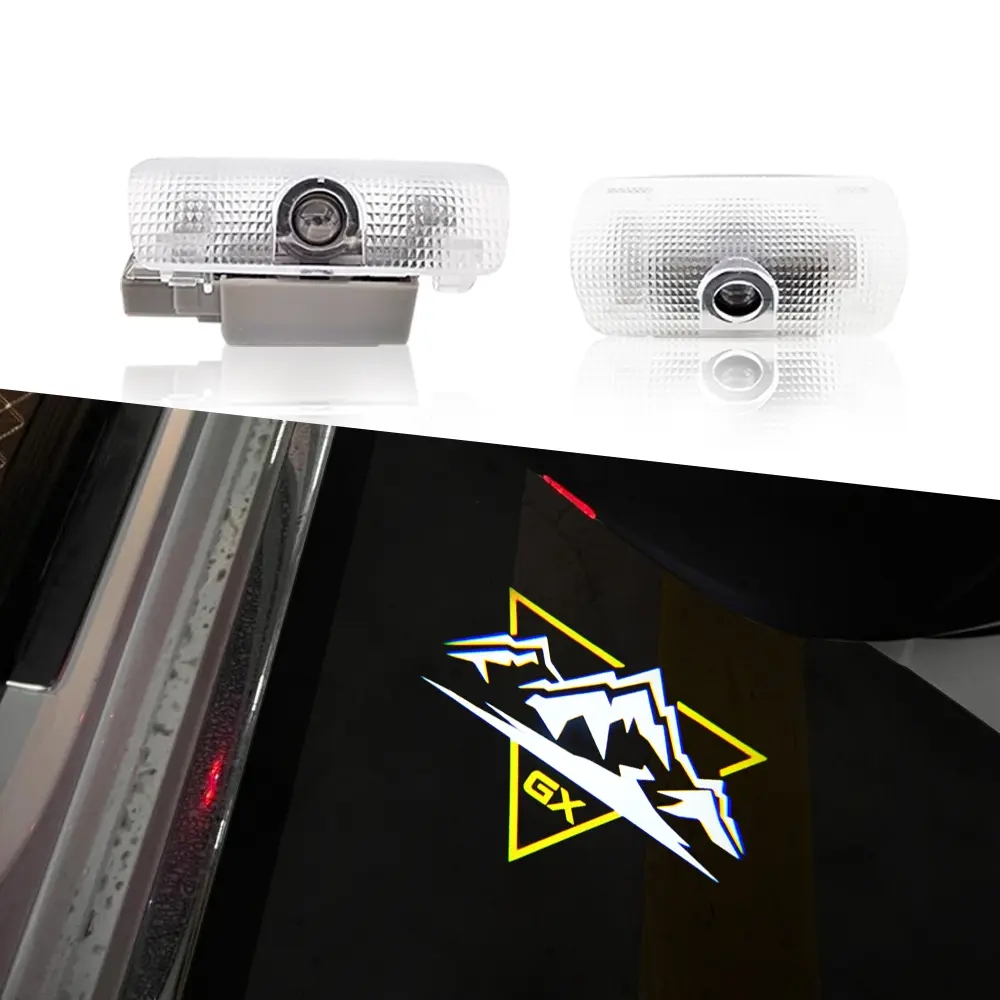 HD welcome light for lexus GX550 Never Fade HD LED Door Welcome Projector Lights 3D Ghost Shadow Lamp 2pcs