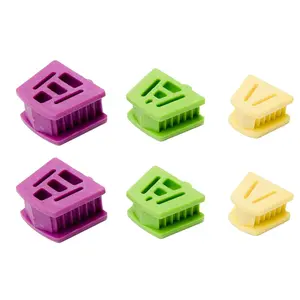 6P Dental Silicone Mouth Props for Adults and Kids, 2 of Each Large, Medium, and Small Mouth Prop Bite Block