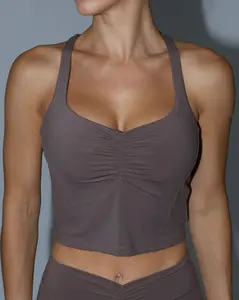 Scrunch Tank - Ash Brown