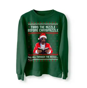 Snoop Rapper Twas The Nizzle Before Christmizzle Ugly Style Sweatshirt, Rap Music Fans Sweatshirt, Snoop Christmas 2024 Shirt