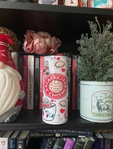 Cafecito y Chisme Christmas 20 oz Skinny Tumbler