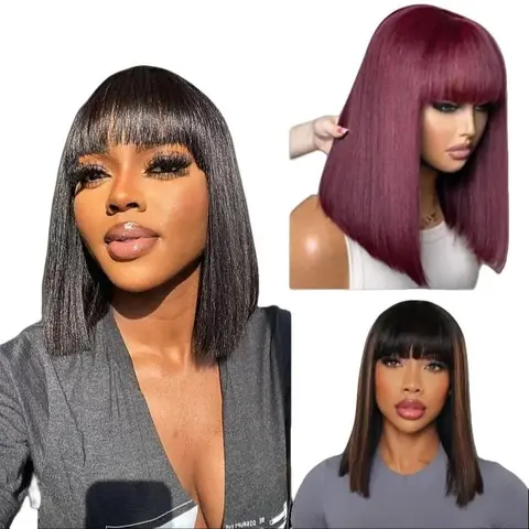 Luvme Yaki Straight Ultra Natural Minimalist Undetectable Lace Long Wig With Bangs