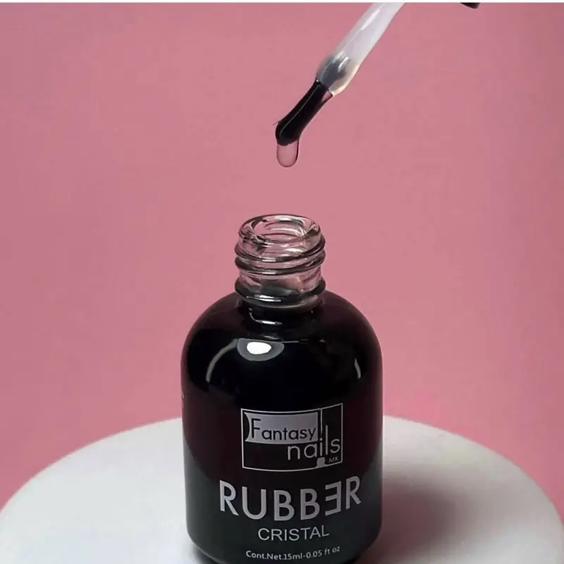 RUBBER CRISTAL CLEAR FANTASY NAILS 15 ml gel nivelador