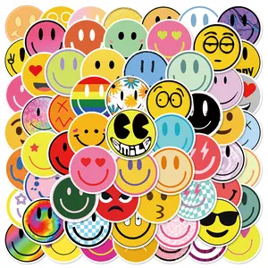63 Adorable Smiley Face Stickers, Car Decorative Sticker, Suitable for Scrapbooks, Diaries, Laptops, Water Bottles, Cars, and Other Faith-based Designs—gifts with Positive Messages, Decals Sticker