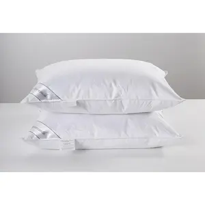 Goose Down& Pair Pillows Insert, Set of 2 Bedding Soft Pillows  Soft   20x30in