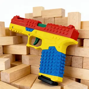 Eco-Friendly Material Block Gun - Household Kids Assembled Toy